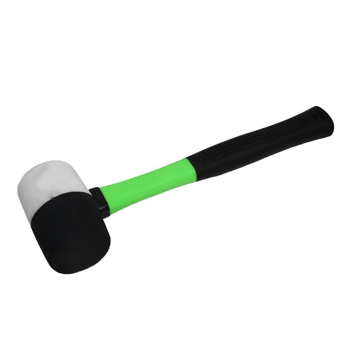 Striker 8/16/24/32oz Rubber Mallet with Fibreglass Handle Non Marking Hammer - FISHER DISCOUNT