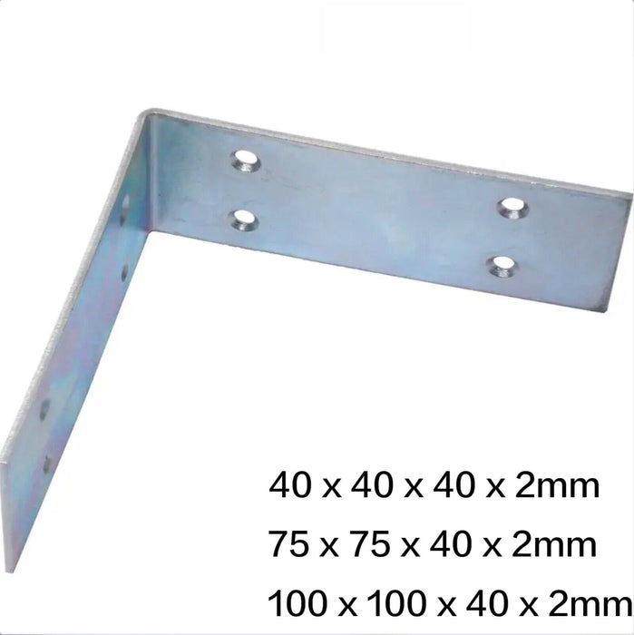 ZINC CORNER BRACE Light ANGLE BRACKET L SHAPE JOINT FIX METAL SUPPORT SHELF