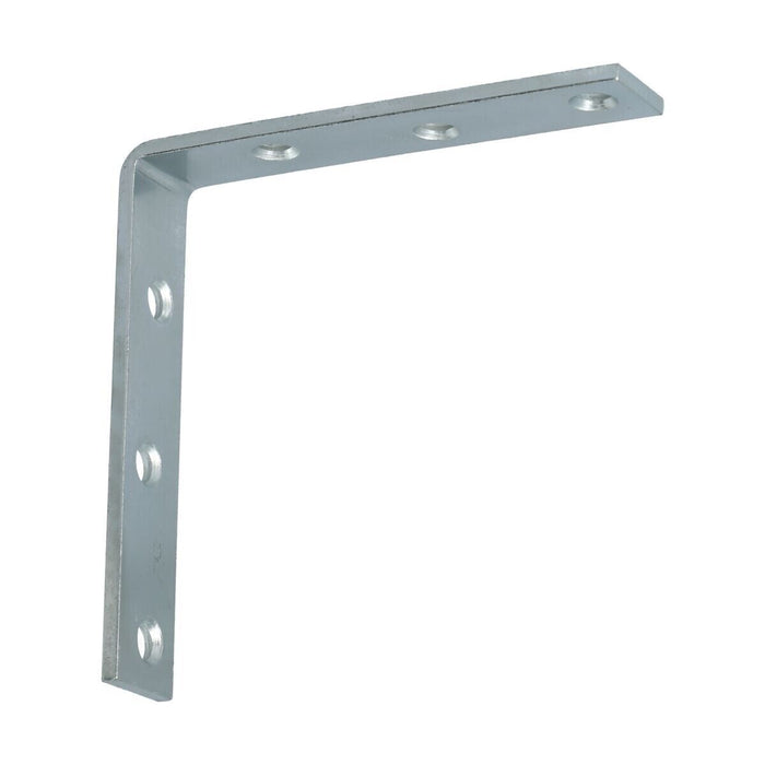 100/125/200mm Angle Bracket L Corner Brace Shelf Support Zinc-Plated Heavy Duty