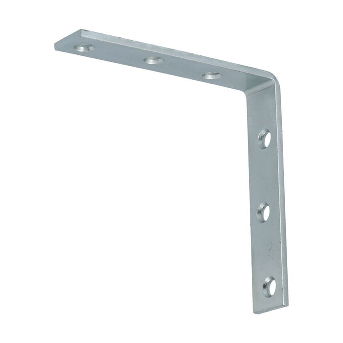 100/125/200mm Angle Bracket L Corner Brace Shelf Support Zinc-Plated Heavy Duty