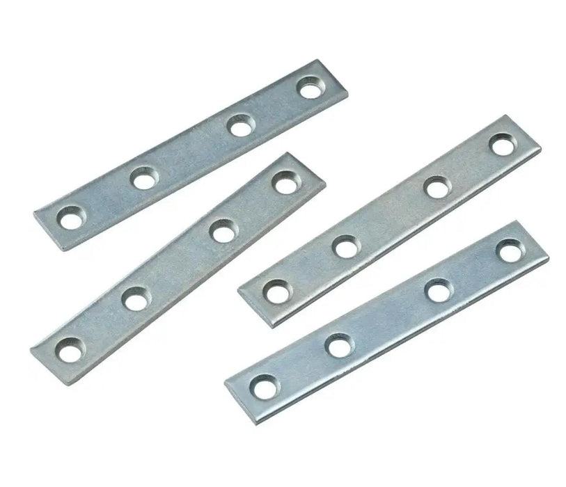 2PC 75/100mm Straight  Steel Flat Repair Mending Fixing Plate Brackets Support