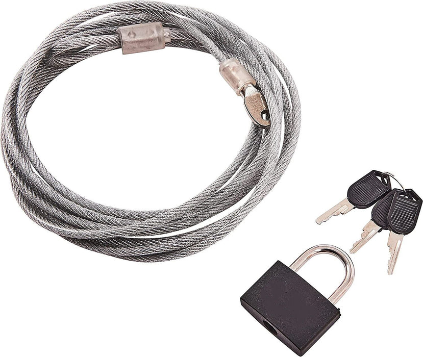 3M ULTRA STRONG STEEL SECURITY CABLE WIRE LOCK & KEYS FOR BIKES LAPTOPS MONITORS