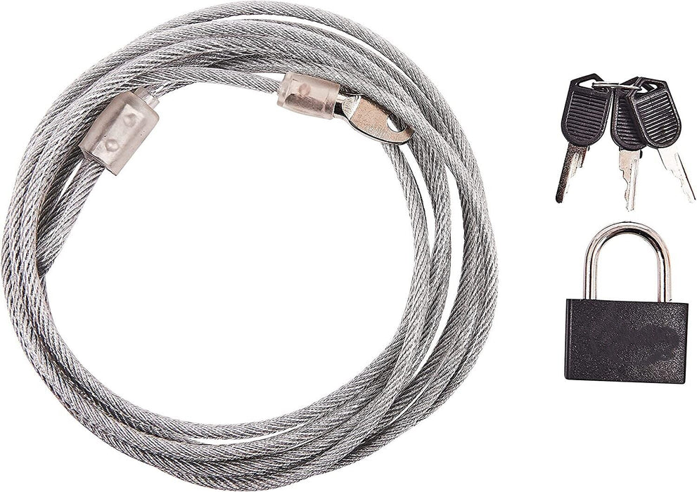 3M ULTRA STRONG STEEL SECURITY CABLE WIRE LOCK & KEYS FOR BIKES LAPTOPS MONITORS