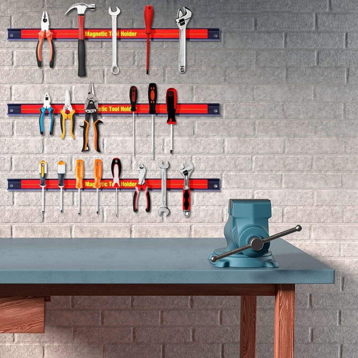 Force pro 3 x 61cm Magnetic Wall Mounted Tool Holder Organiser AU STOCK
