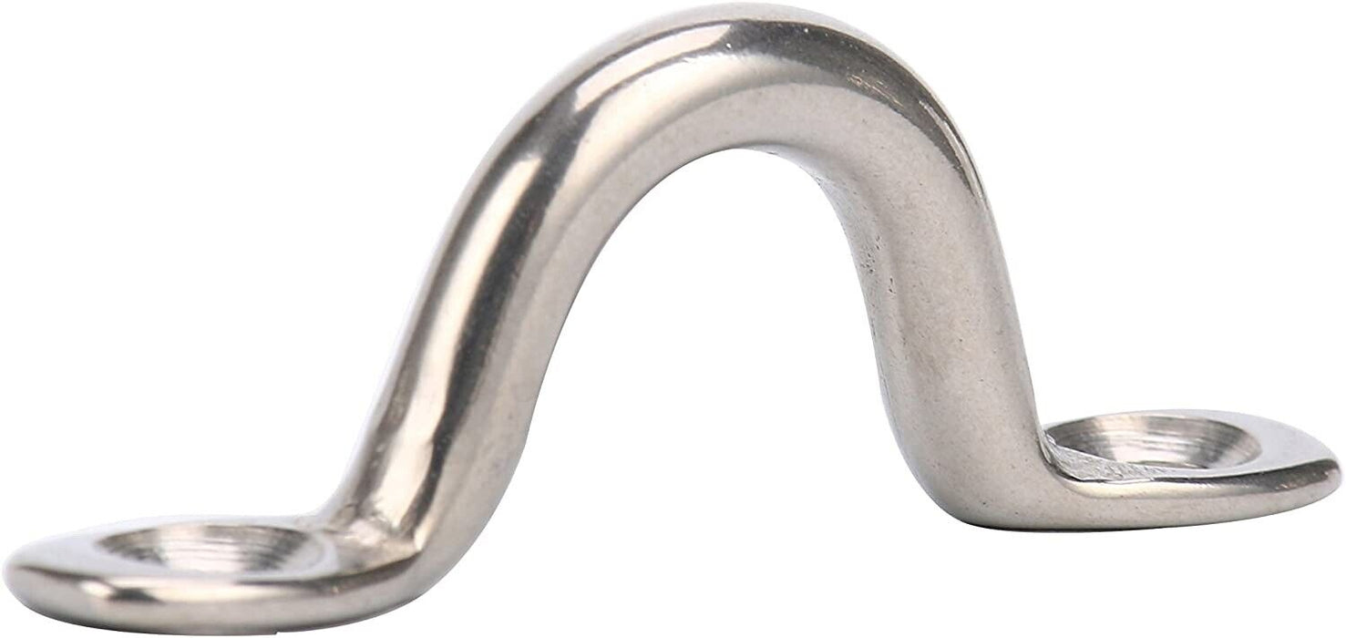 Stainless Steel Bimini Boat Top Pad Eye Straps Kayak Deck Loops Tie Down