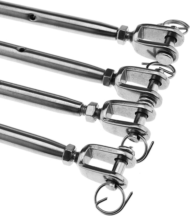 M5/M6 Balustrade KIt Stainless Steel Rope Wire DIY Jaw/Swage Fork Turnbuckle