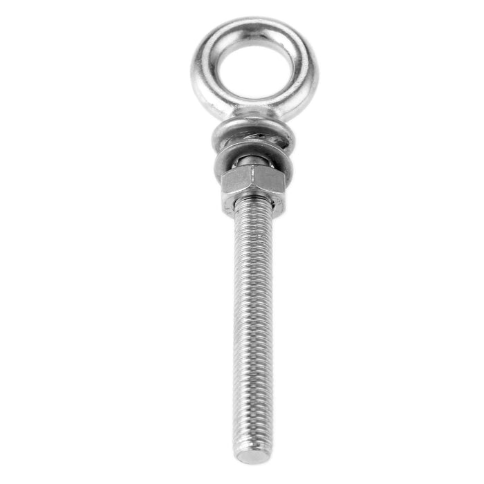 Stainless steel lifting eye bolt A4 316 Marine grade longshank nut M6 M8 M10 M12 - FISHER DISCOUNT