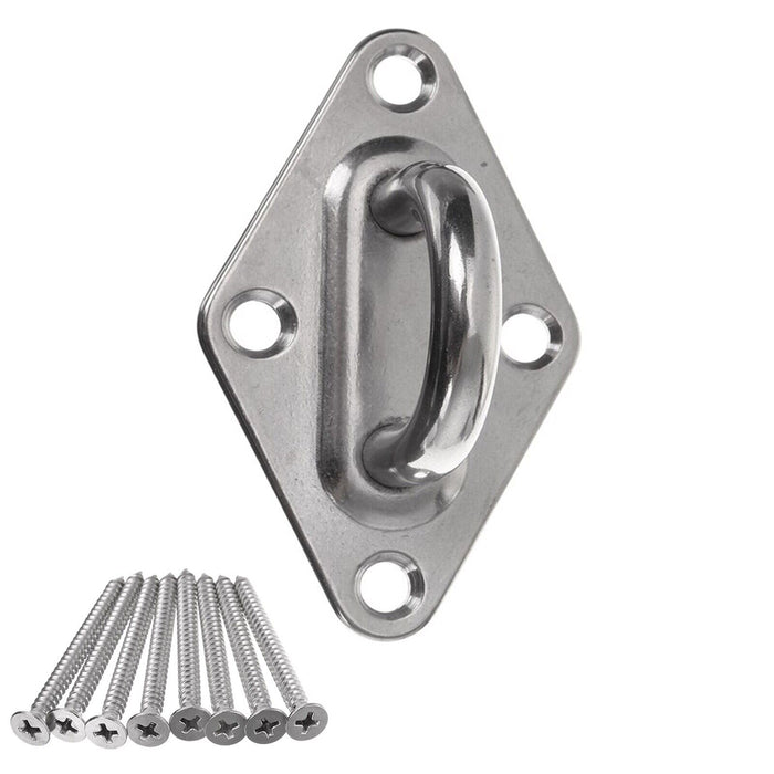 5-12mm G316 Diamond Pad Eye Saddle Stainless Steel Marine Sail Mounting Eyelet