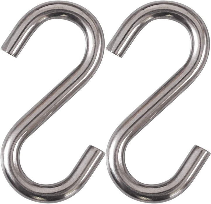 Force pro "S" Hooks Zinc Plated Plated Rust Resistant S Hook 4/6/8mm