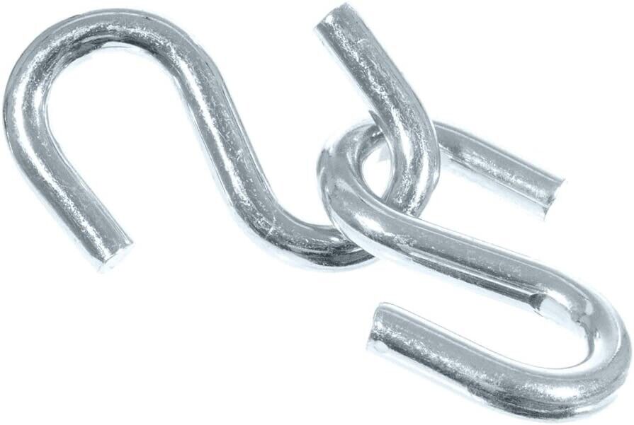 Force pro "S" Hooks Zinc Plated Plated Rust Resistant S Hook 4/6/8mm