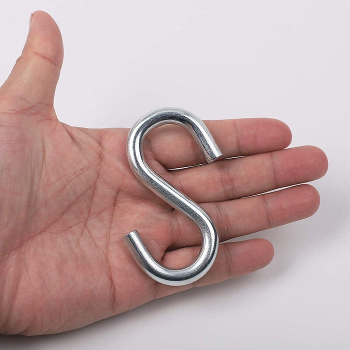 Force pro "S" Hooks Zinc Plated Plated Rust Resistant S Hook 4/6/8mm