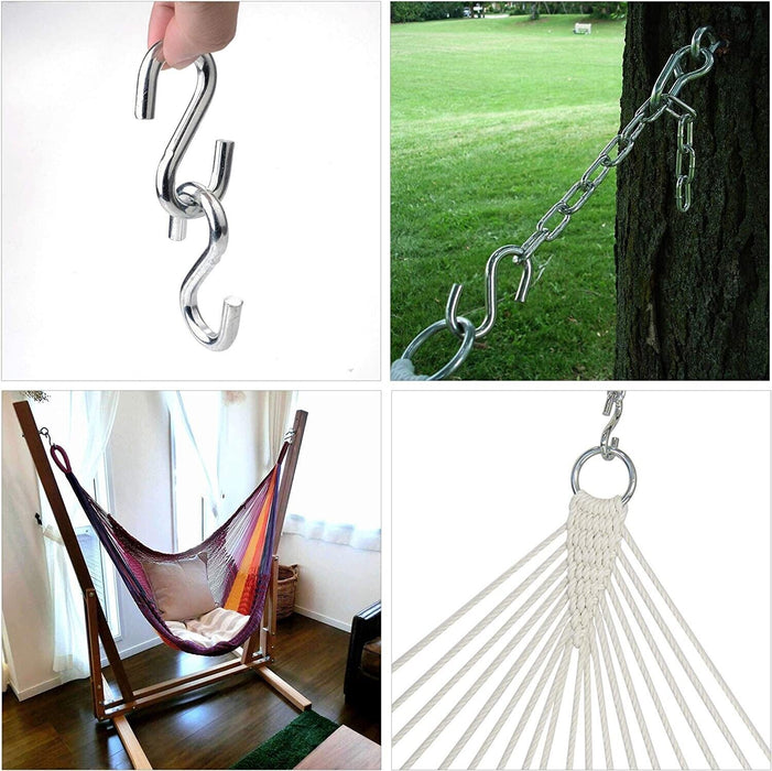 Force pro "S" Hooks Zinc Plated Plated Rust Resistant S Hook 4/6/8mm