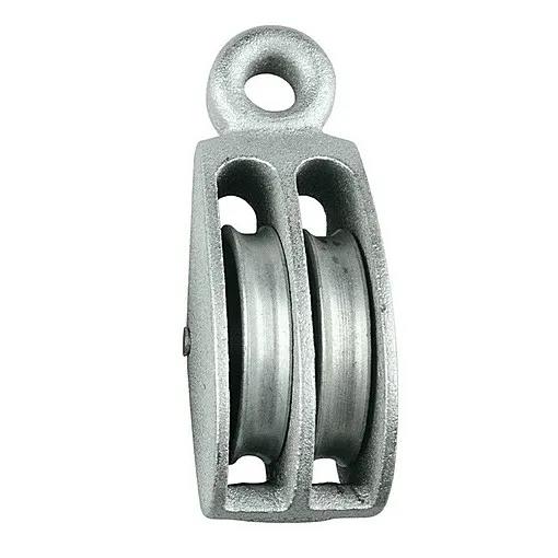 Awning Pulley Single/Double Wheel Zinc Plated Cast Iron Sheave Outdoor Fixed Eye