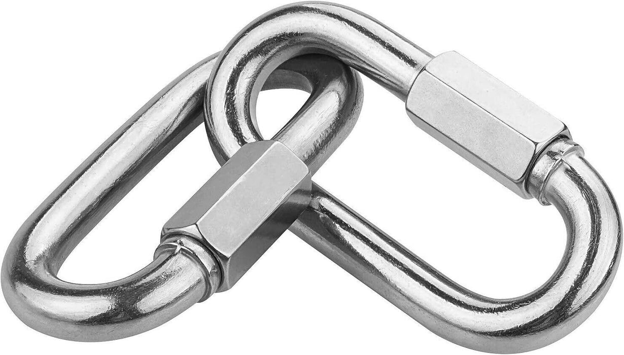 Quick Link Chain Repair G316 Stainless Steel Camping Safety Lock Carabiner 4-8mm