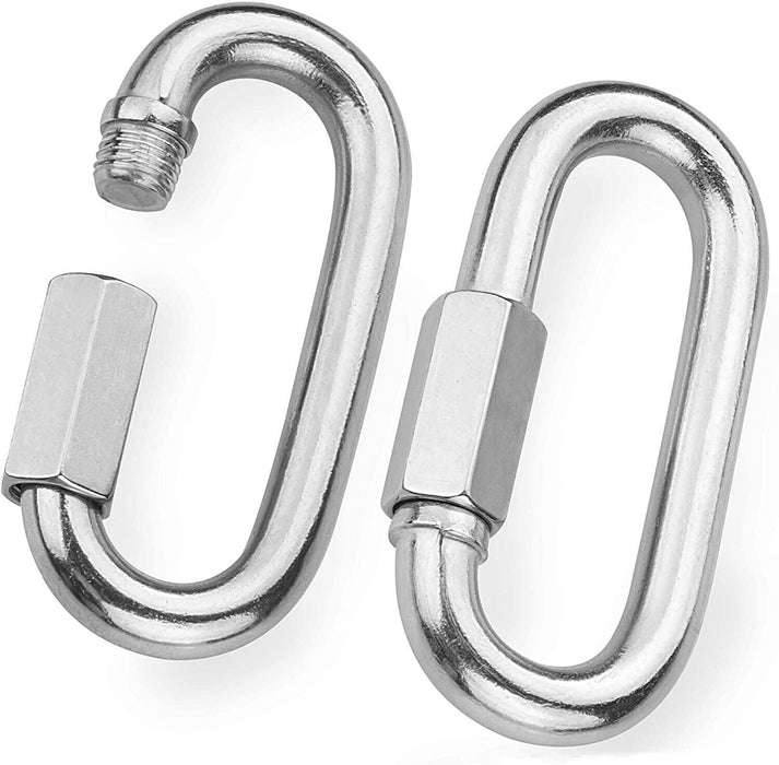 Quick Link Chain Repair G316 Stainless Steel Camping Safety Lock Carabiner 4-8mm