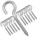 Screw Hooks Eye Bolts Semicircular Open Cup Hook Ceiling Hooks Screws In Hanger - FISHER DISCOUNT