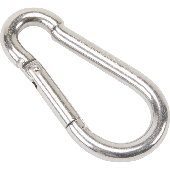 316 STAINLESS STEEL Snap Hook Clip Camping Climbing Lock Carabiner 5 6 8 10 mm