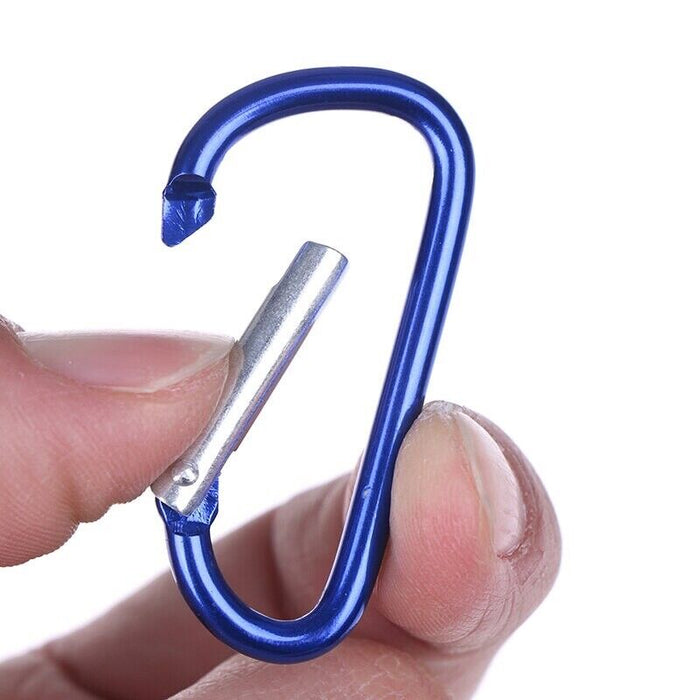 Aluminum Coloured Carabiner Snap Hook Clip Key chain Key ring Clips Clasp Hiking