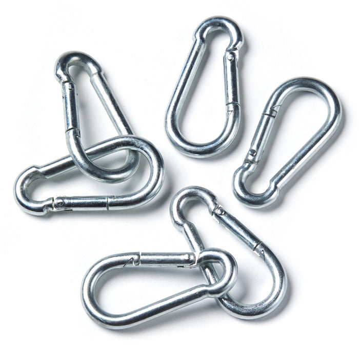 5-12MM ZINC PLATED  Snap Hook Carabiner Ring Screw Keychain Clip for Camping