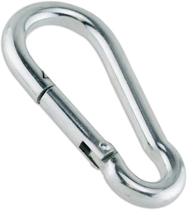 5-12MM ZINC PLATED  Snap Hook Carabiner Ring Screw Keychain Clip for Camping