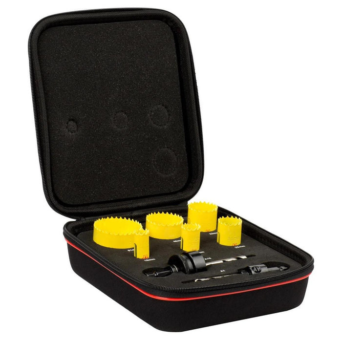 Starrett KCS07011 8 Piece Bi-Metal CSC General Purpose Hole Saw Set Made in UK