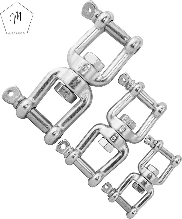 Fork Anchor Swivels G316 Stainless Steel 6/8mm Max Breaking Strain 1200/2000kg