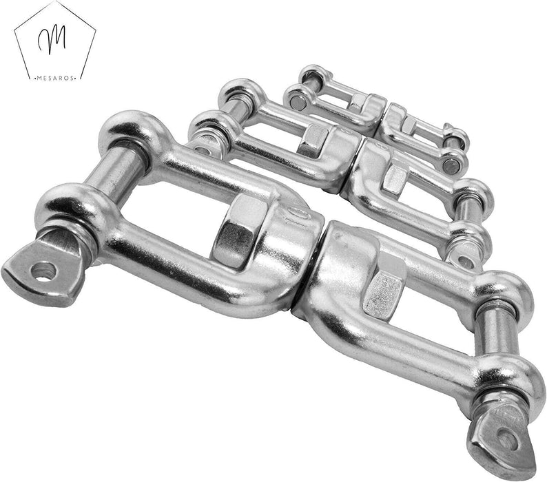 Fork Anchor Swivels G316 Stainless Steel 6/8mm Max Breaking Strain 1200/2000kg