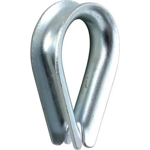 4-12mm1Wire Rope Thimble Zinc Webbing Cable Wire Ferrule Hook Eyelet End Loop