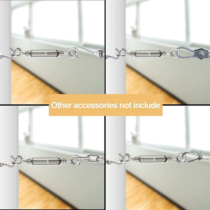 Force pro 316 GRADE Turnbuckles Eye/Eye Stainless Steel 4/5/6/8/10/12mm