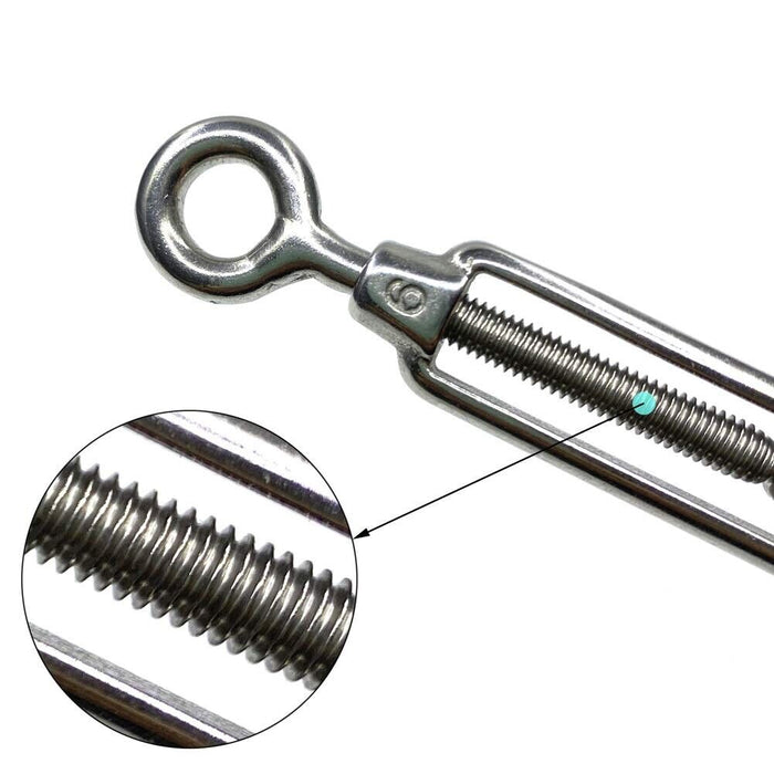 Force pro 316 GRADE Turnbuckles Eye/Eye Stainless Steel 4/5/6/8/10/12mm
