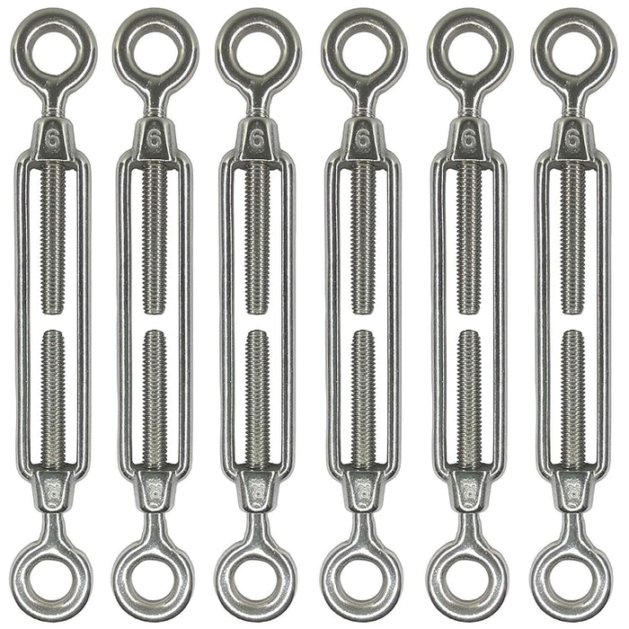 Force pro 316 GRADE Turnbuckles Eye/Eye Stainless Steel 4/5/6/8/10/12mm