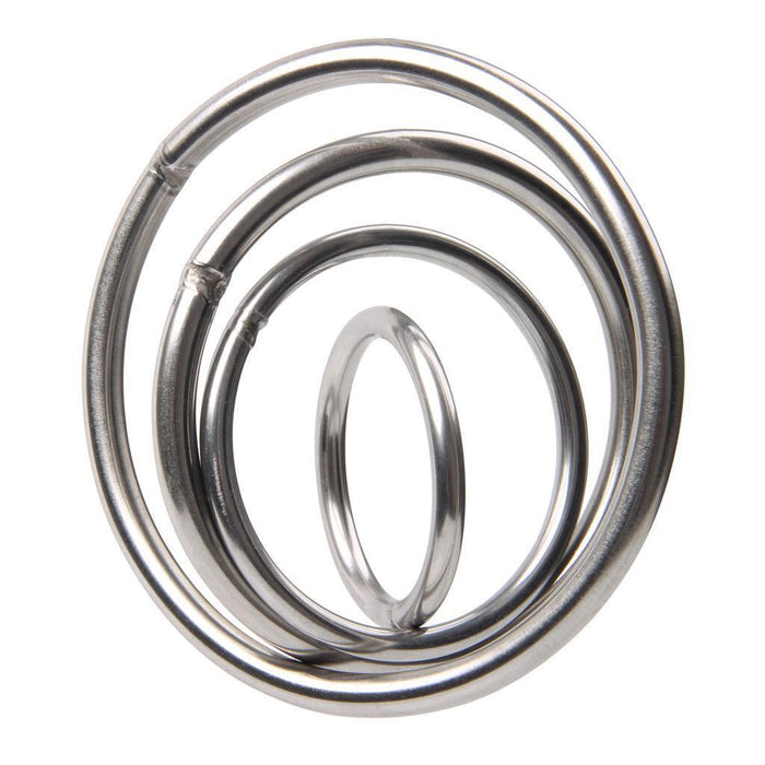 2PC G316 Stainless Steel Round Ring Welded O Rings Marine Grade Shade Sail Boat