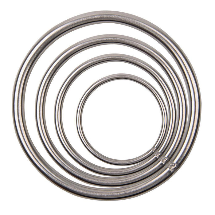 2PC G316 Stainless Steel Round Ring Welded O Rings Marine Grade Shade Sail Boat