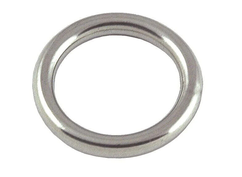 2PC G316 Stainless Steel Round Ring Welded O Rings Marine Grade Shade Sail Boat