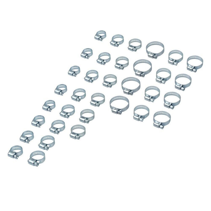 Force pro 40 Pcs Hose Clamp Assortment Professional Industry Tool 6-38mm