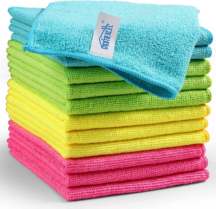 10PCS Microfiber Cleaning Cloth Strong Decontamination Towel Easy Clean Wipes