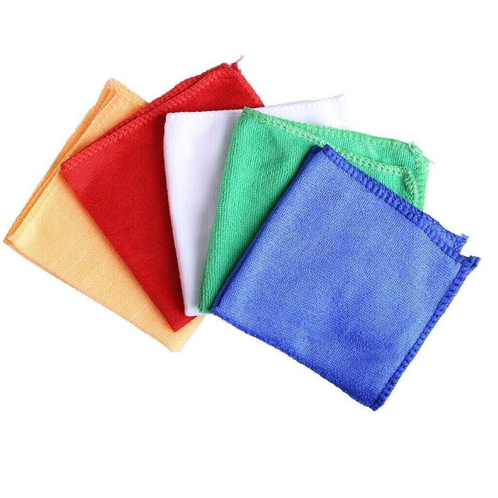 10PCS Microfiber Cleaning Cloth Strong Decontamination Towel Easy Clean Wipes