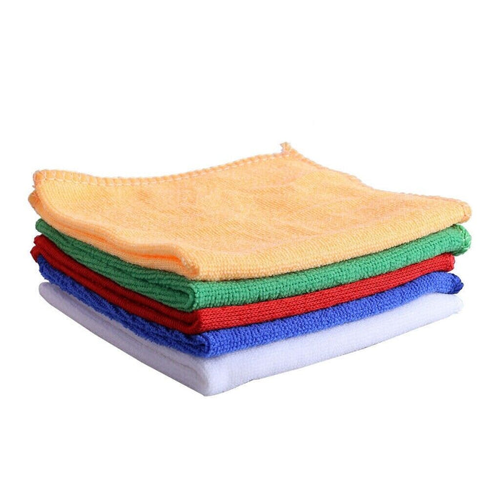 10PCS Microfiber Cleaning Cloth Strong Decontamination Towel Easy Clean Wipes