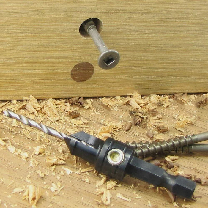 Decking Tool Drill Countersink & Depth stop in one action 3in1