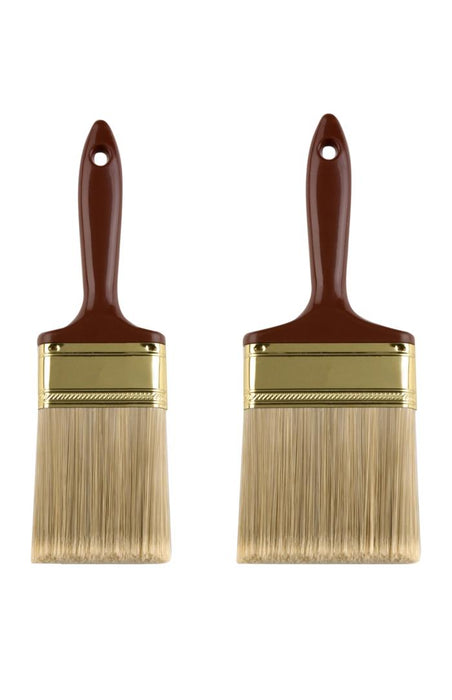 2PC House Wall Trim Fence Paint Brush Set for Home Exterior Interior Brushes