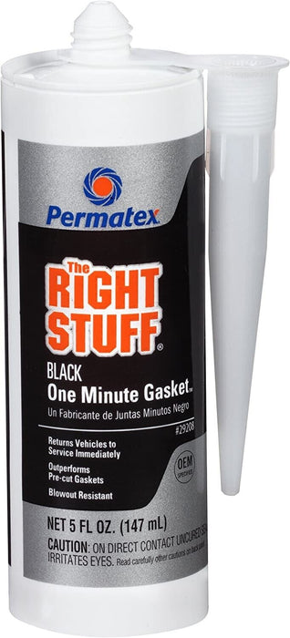 Permatex 29208 The Right Stuff One Minute Black Gasket Maker 5oz Cartridge