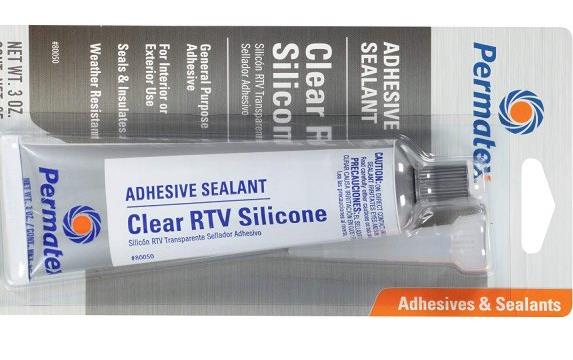 Permatex Clear RTV Silicone Silastic Adhesive Sealant Silicone Made in USA