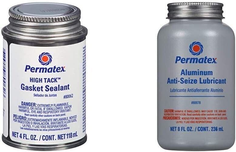 Permatex 80062 High Tack Gasket Sealant, 4 oz. + 80078 Anti-Seize Lubricant with