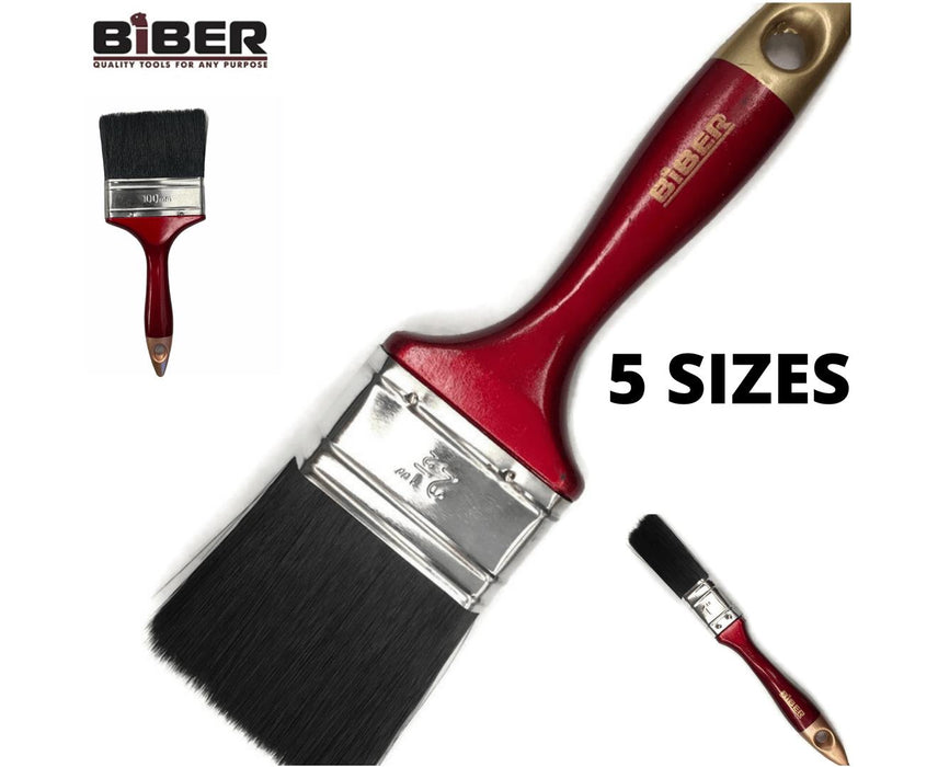25/38/50/64/75/100mm BRISTLE Paint Brushes Straight Painting House Flat Brush