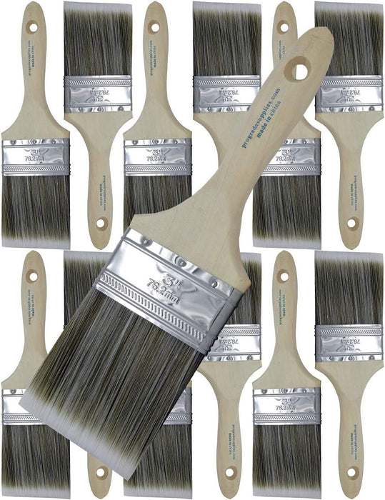 25/38/50/64/75/100mm Smooth Coat 100% premium Synthetic Bristle Wall Paint Brush