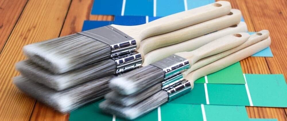 25/38/50/64/75/100mm Smooth Coat 100% premium Synthetic Bristle Wall Paint Brush