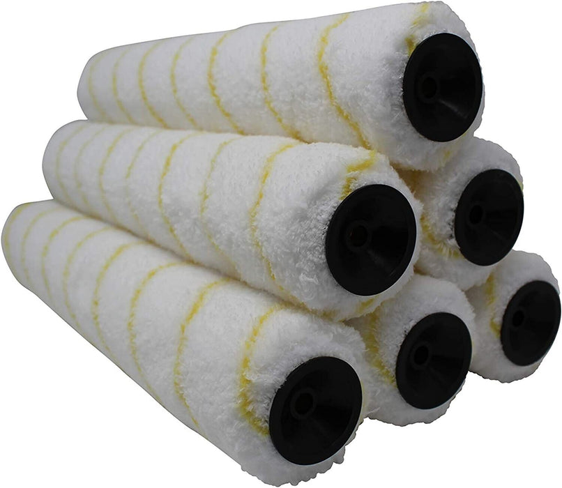 6 Pack Wall Paint Roller Cover 230mm High Density Microfibre for Home DIY - FISHER DISCOUNT