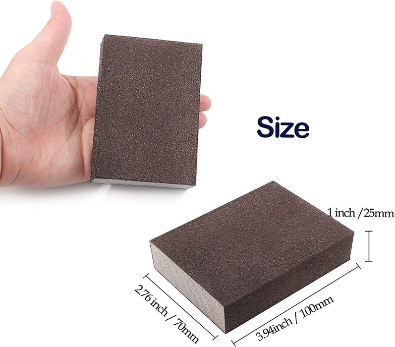 3PC Foam Sanding Blocks Abrasive Grinding Polishing Sandpaper Sponge Pad