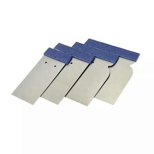 2SPRAY Body Filler Metal Applicators Set of 4 - Steel Spreaders - Panel Beater - FISHER DISCOUNT