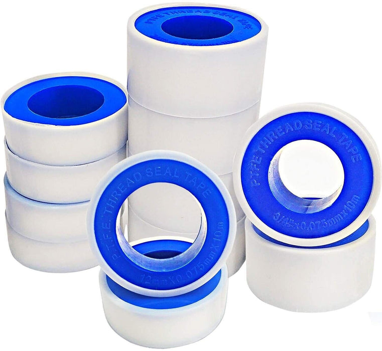 Teflon Tape white thread sealing water ptfe plumbing tape TeflonTape 12mm x 8m